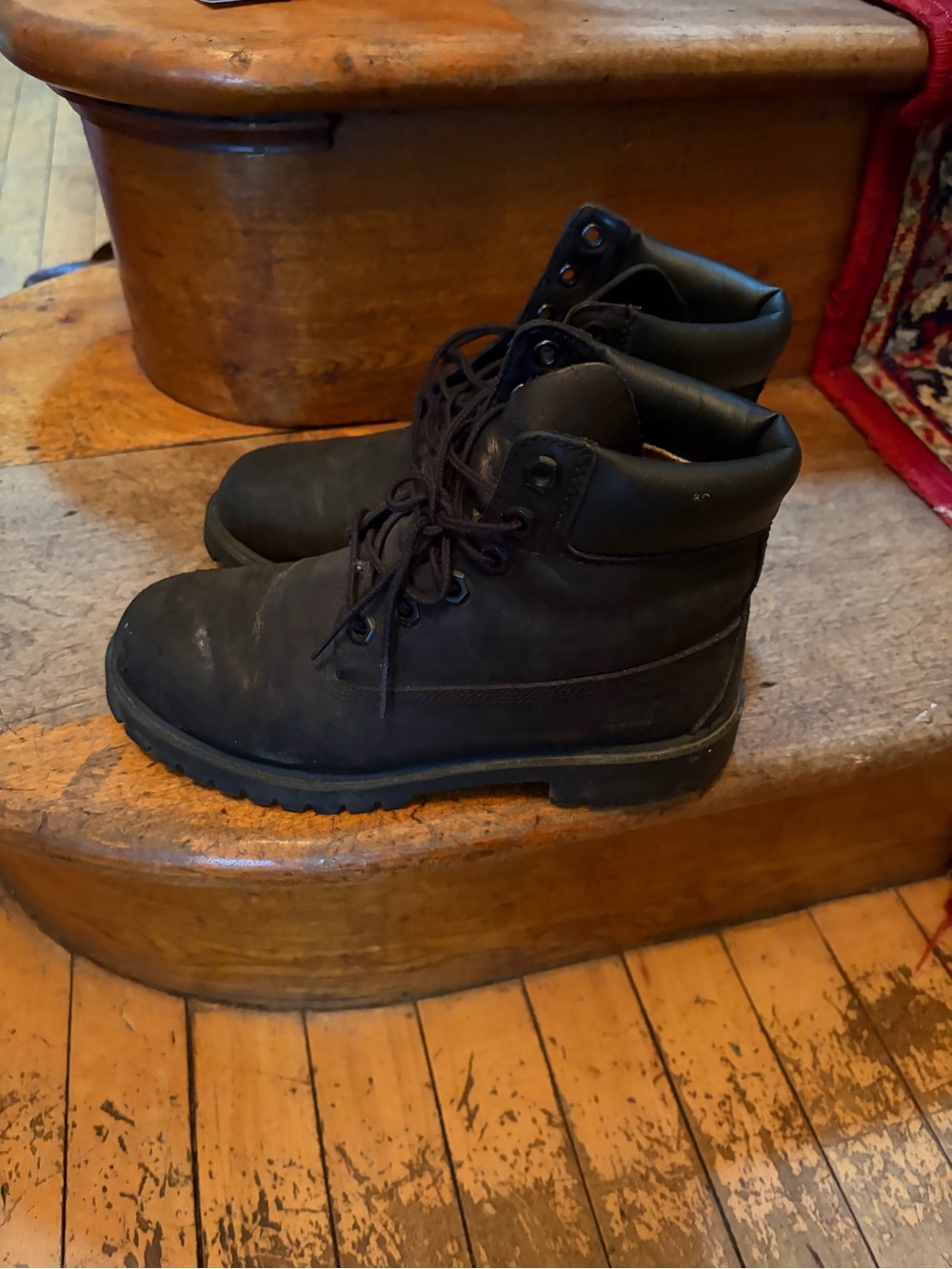 Timberland Kids Black Lace-Up Boot
